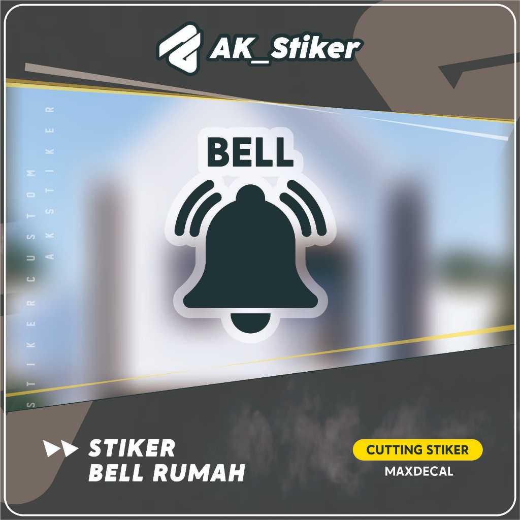 House Bell Sticker Sign Sticker Bell House Bell Sticker Custom Sticker ...