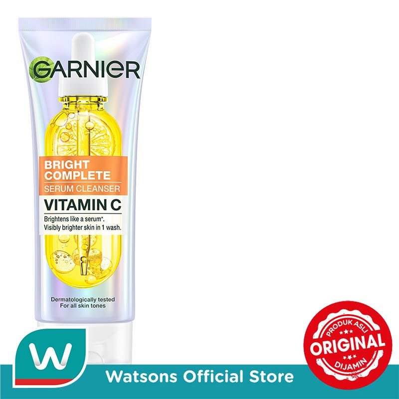 Garnier Bright Complete Vitamin C Serum Cleanser 100ml - Gambar 2