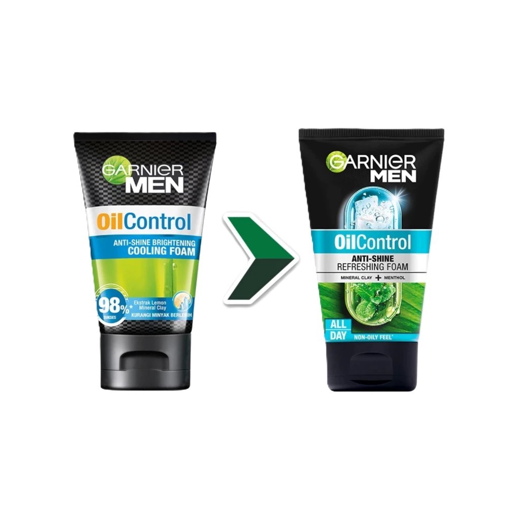 Garnier Men Oil Control Cooling Foam 100ml - Gambar 2