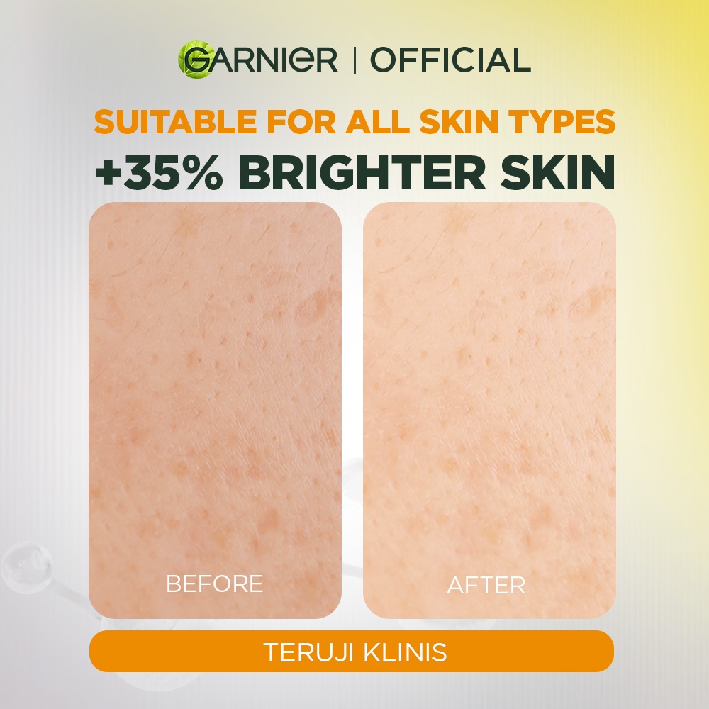 GARNIER Facial Wash Bright Complete Vitamin C Serum Cleanser 90ml / Skincare Pembersih Wajah Mencerahkan Seperti Serum Wash sabun cuci muka sabun muka glowing dan memutihkan face wash - Gambar 3