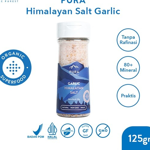 Pura Himalayan Salt Garlic (125gr) - Himalayan Salt - Organic Salt ...