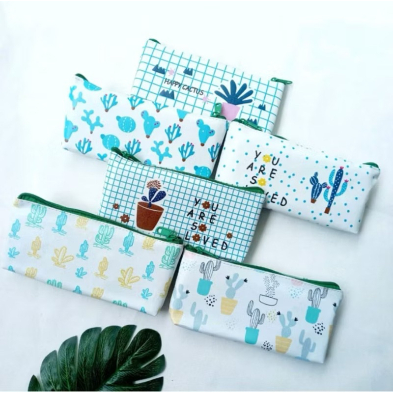 Tempat Pensil Kotak Kaltus Pouch Prahu tepak pensil Kaktus Sanrio Labubu