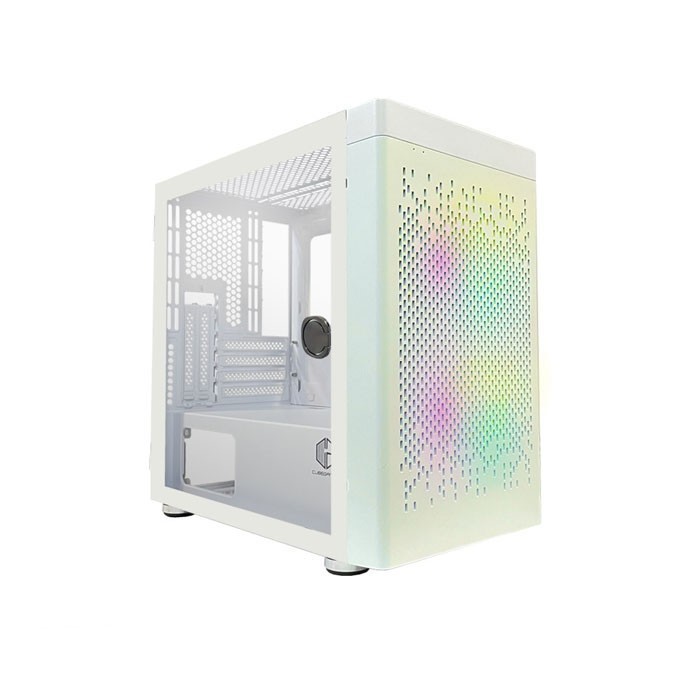 Linsel M-ATX Free 2FAN RGB PC Cube Gaming Case | Shopee Singapore