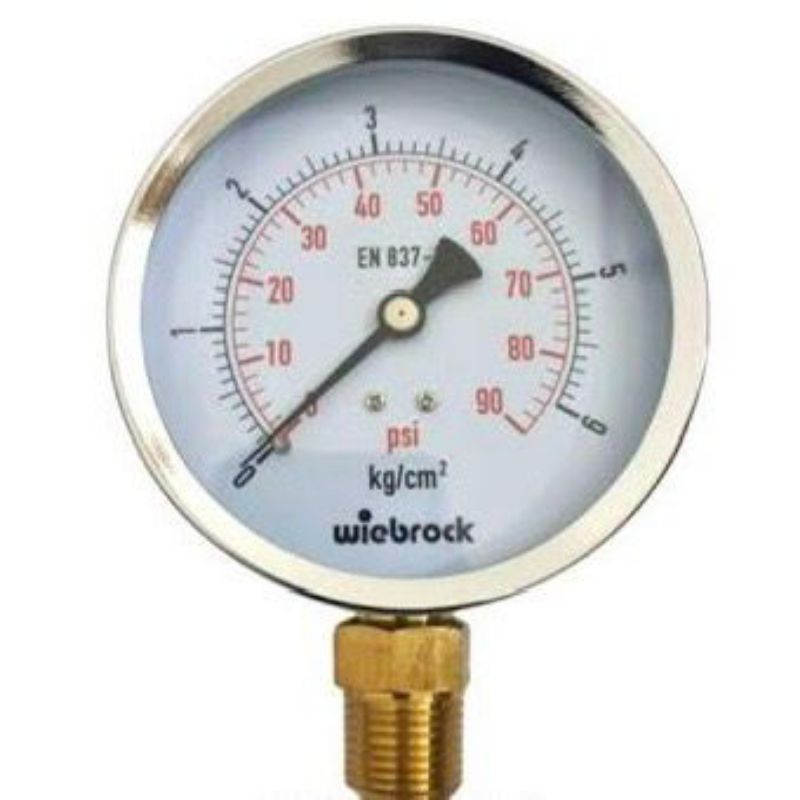 Pressure GAUGE WIEBROCK MANOMETER BOILER STEAM IRON 4 6 10 BAR- 2.5 ...