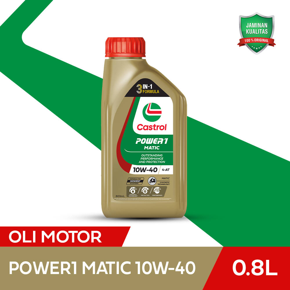 Oli Mesin Motor Castrol POWER1 Matic 10W-40 (0.8L) - Gambar 3