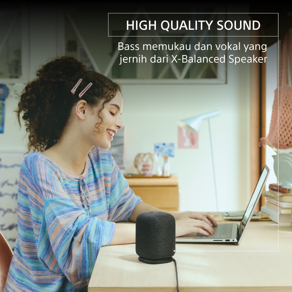 SONY SRS-LS1 LinkBuds Portable Wireless Speaker with X-Balanced Speaker, Auto Switch, Bluetooth 5.2, Long Battery Life 25h, Splashproof IPX4 - Gambar 4