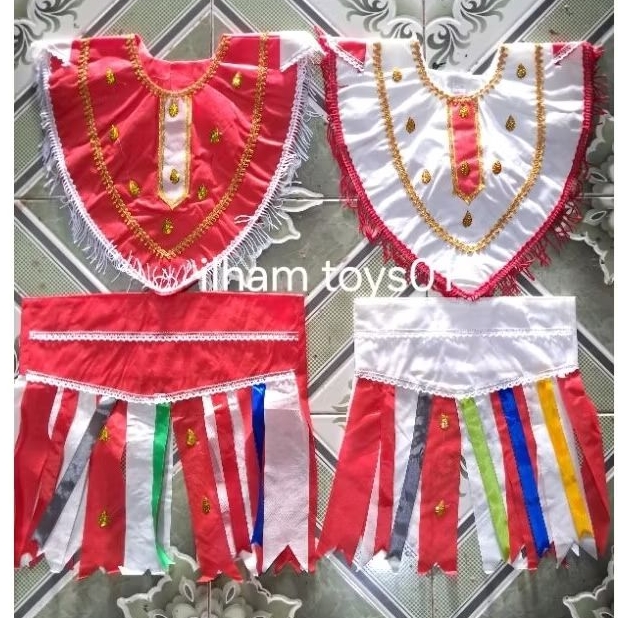 Early YEAR!!!Traditional DAYAK CLOTHES/PAPER CLOTHES/NIS CLOTHES/TARI ...