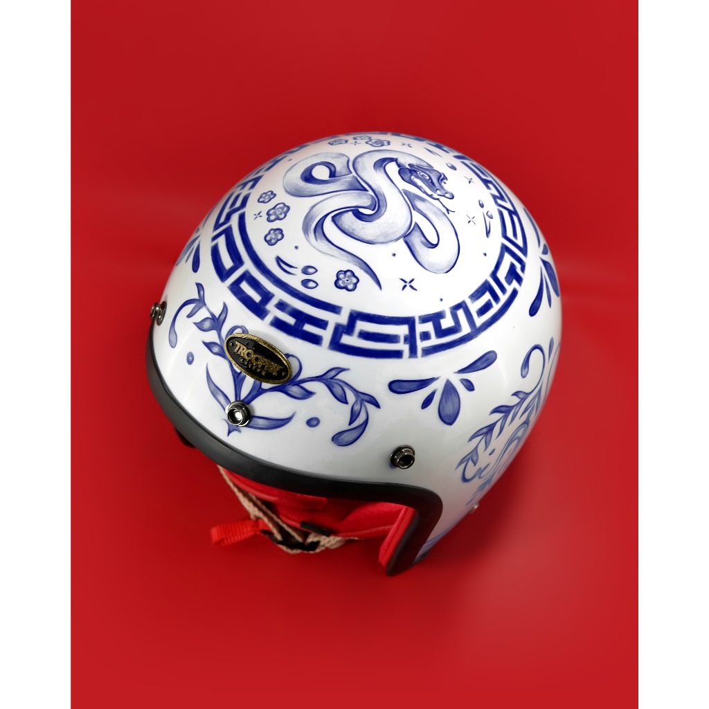 Helm Smokey Imlek with Key Chain Imlek Edition - Open Face Helmet - Imlek Series - Limited Edition - Gambar 4