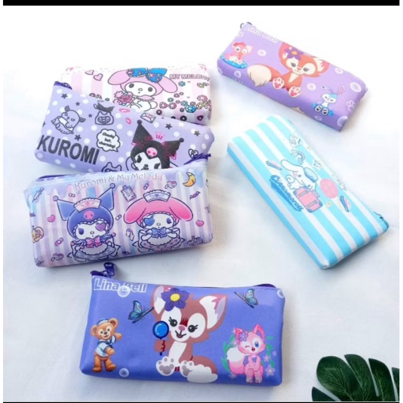 Tempat Pensil Kotak Kaltus Pouch Prahu tepak pensil Kaktus Sanrio Labubu - Gambar 2