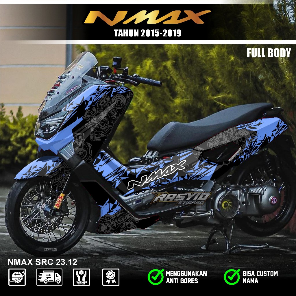 Full Body Decal Sticker Yamaha Nmax Old Year 2015 2016 2017 2018 2019 ...