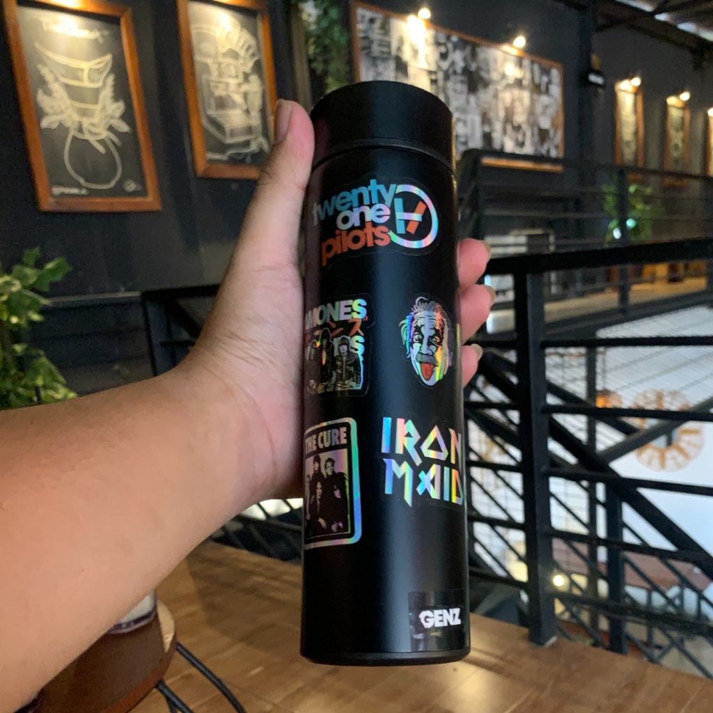 Genz Tumbler Premium Stainless Stell (BLACK) 500Ml LED TEMPERATUR foto 4