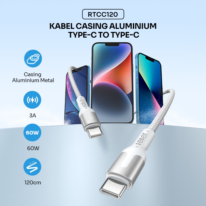 Robot Kabel Fast Charging 60W Anti Kusut 1.2M - Gambar 2