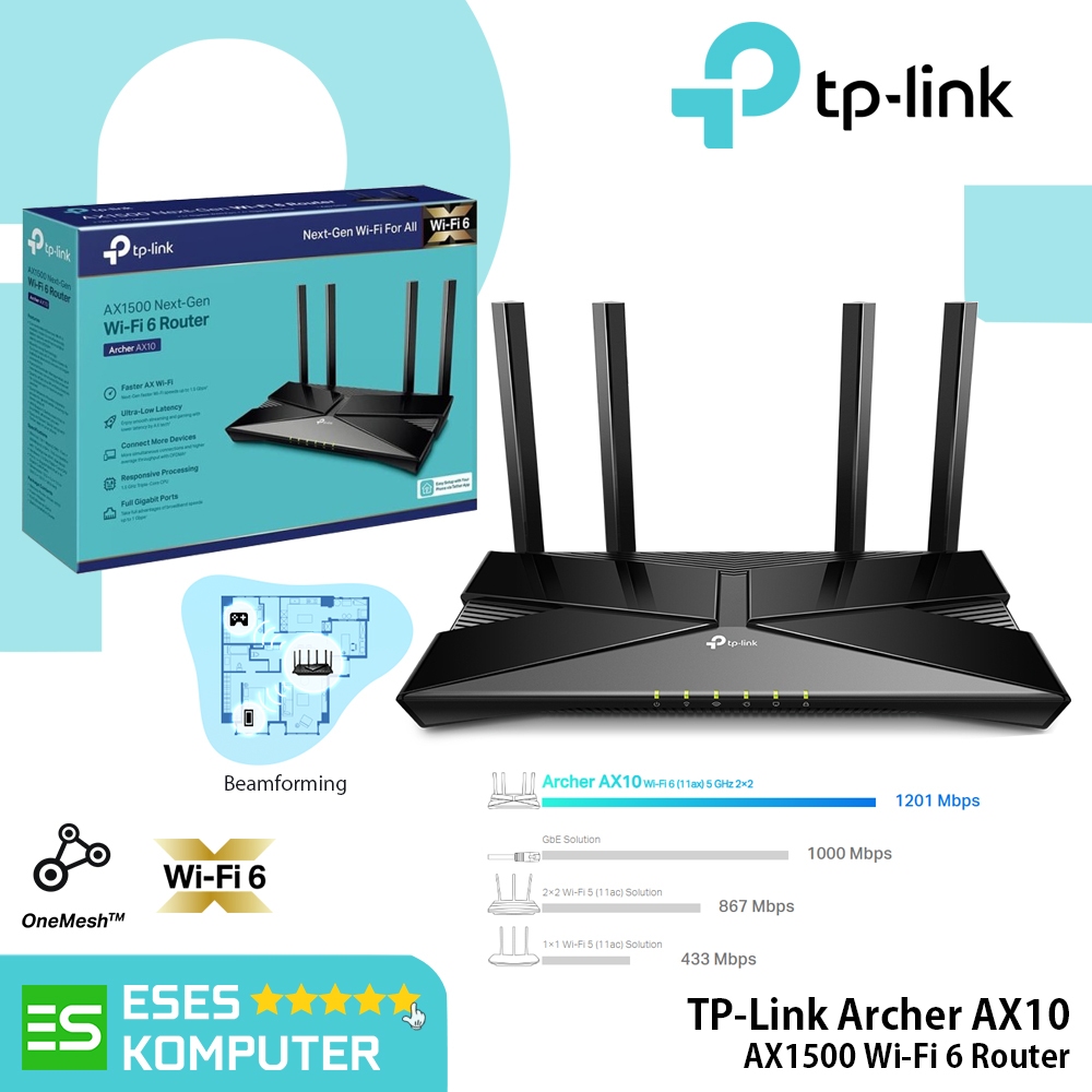 Router TP-Link Archer AX10 AX1500 Wi-Fi 6 Router | Shopee Singapore
