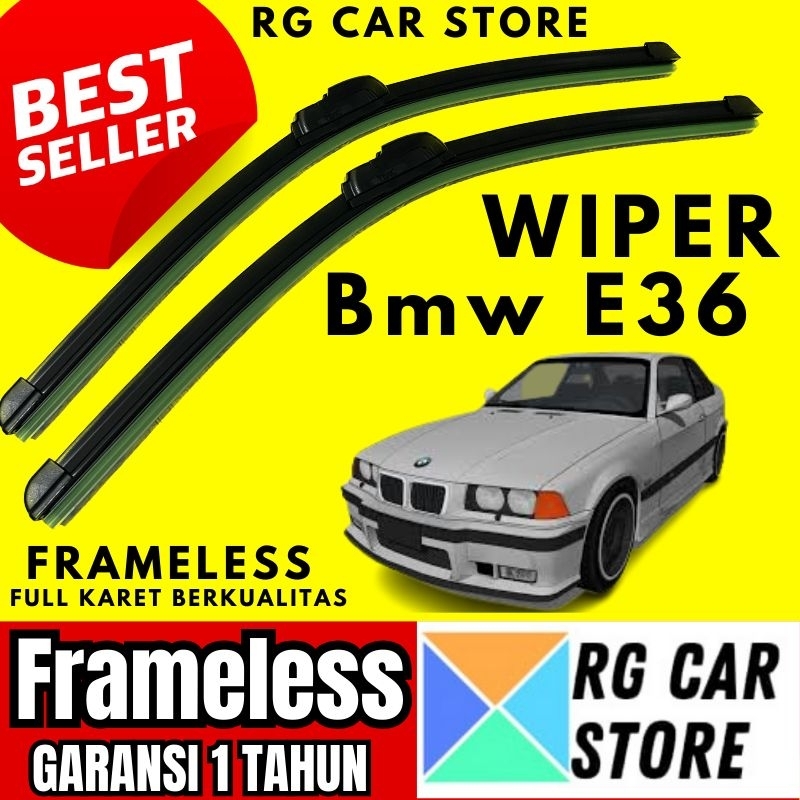 Bmw E36 Car Window Wiper, Full Rubber Frameless Model, Quality Flatmoon ...