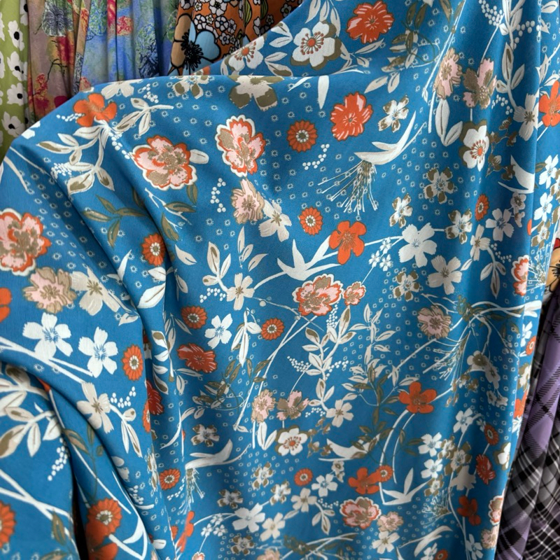 KATUN Premium floral patterned silky cotton fabric - premium floral ...