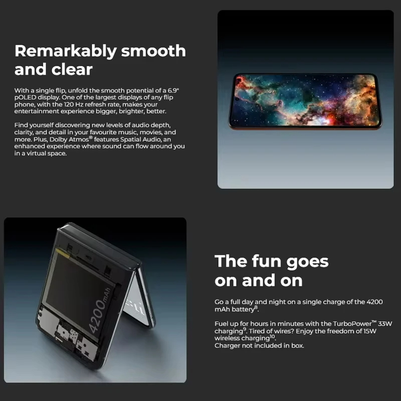 Motorola Razr 50 5G 6.9" 120Hz Dimensity 7300X 4200mAh 30W - Gambar 3