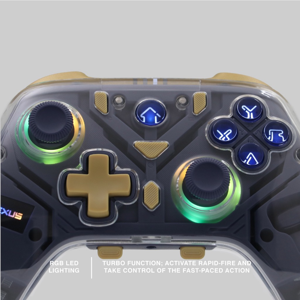 Rexus GX500 / GX-500 Gamepad Multiplatform Joystick Removable Case Transparant Hall Effect - Gambar 3