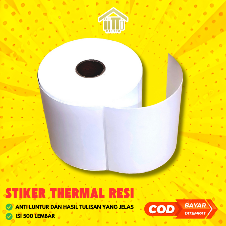 THERMAL LABEL STICKER RECEIPT PAPER ROLL A6 100x150MM CONTENTS 500 PCS ...