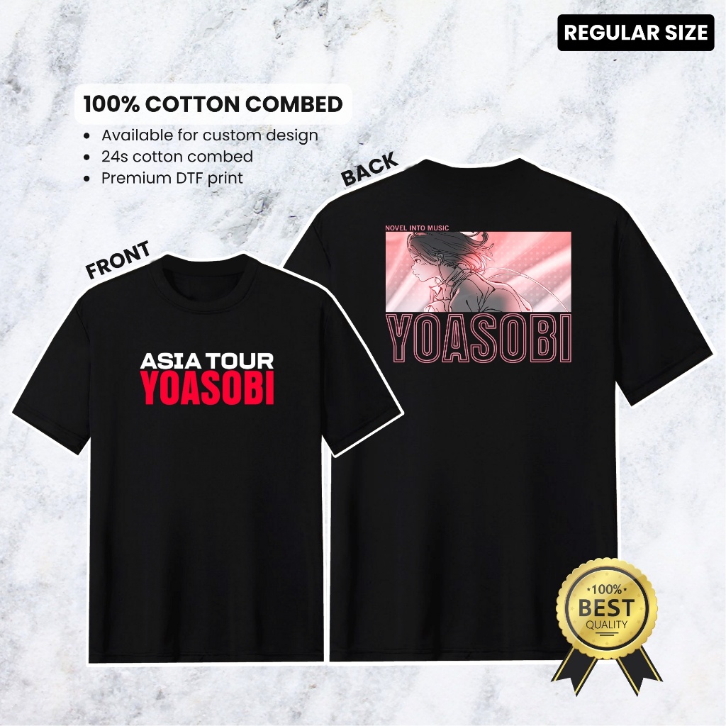 YOASOBI ASIA TOUR CONCERT T-SHIRTS 2023-2024 PREMIUM MEN