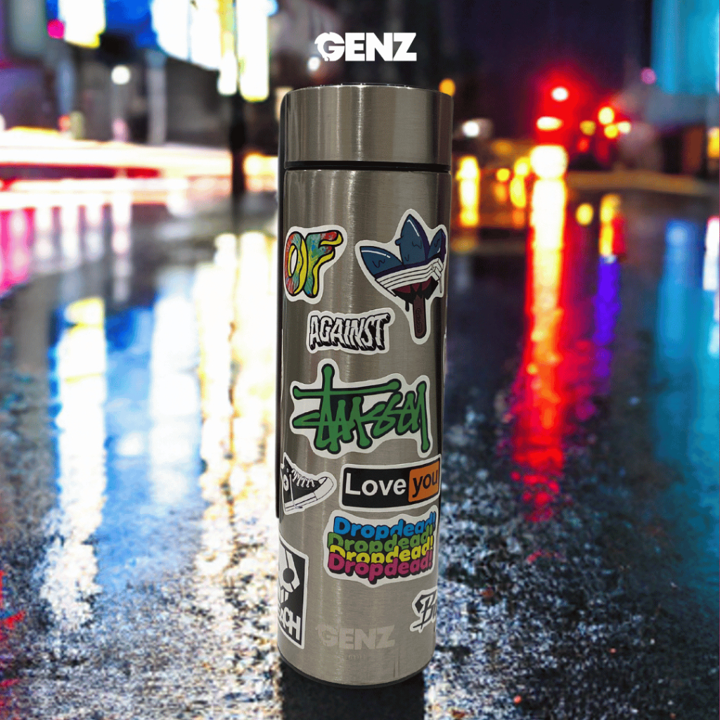 Hypebeast Tumbler Stainless Steel Tahan Panas & Dingin (SILVER) 500Ml LED TEMPERATUR foto 2