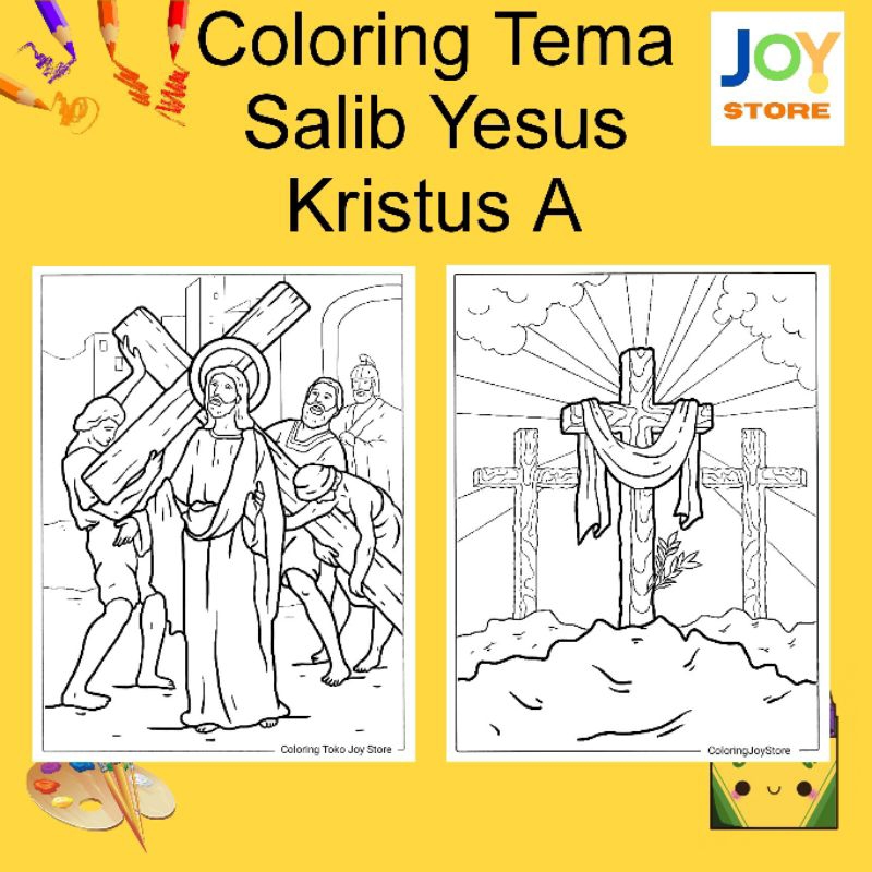 Coloring Drawing Paper sizes A4 and A5 150 gsm - Coloring Paper Jesus ...