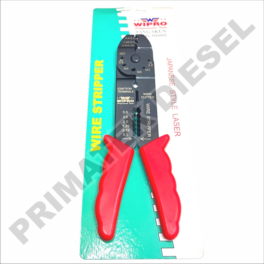 Pliers Manual CableSkun HS2003 WIPRO Ratchet Crimping Pliers Cable ...