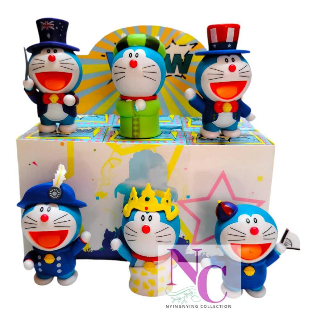 Doraemon Adventure action Figure Blind Box Set contains 6 pcs/cake ...