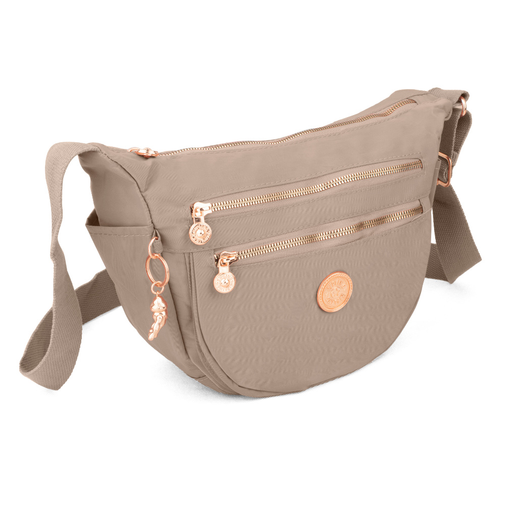 OPIOBAGS WOMEN'S SLING BAG WOMEN'S SHOULDER BAG NYLON BAG KP BAG  P0069 GOLD