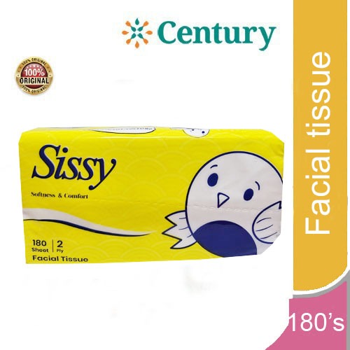 SISSY FACIAL TISSUE 2PLY ISI 180 SHEET / TISU / TISU SOFT