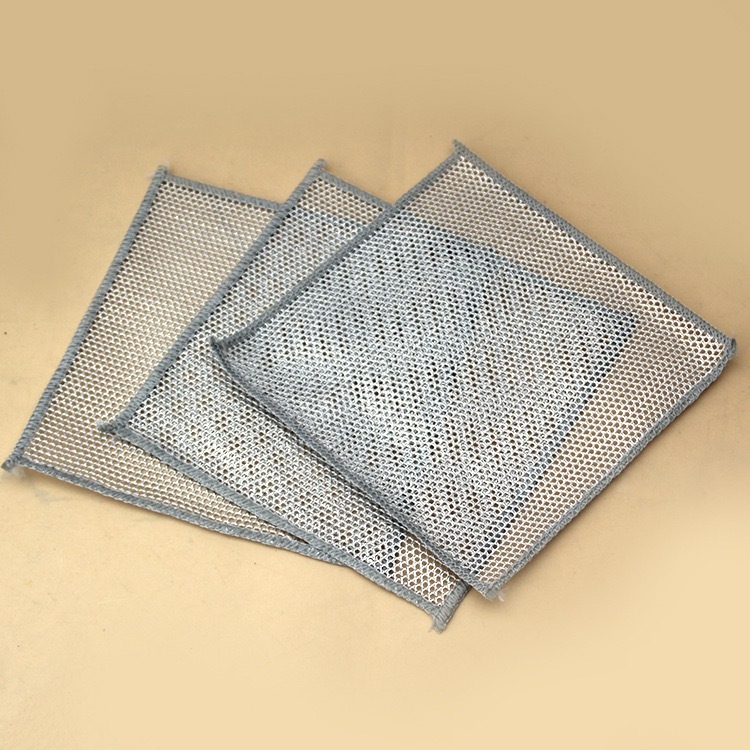 PUSAT17 KAIN LAP KAWAT 20 X 20CM KAIN LAP DAPUR SIKAT KAWAT CUCI PIRING SERBAGUNA KAIN SIKAT KAWAT PEMBERSIH NODA SIKAT PEMBERSIH PANCI KAIN LAP DAPUR PERAK KAWAT PEMBERSIH KERAK KITCHEN MESH - Gambar 2