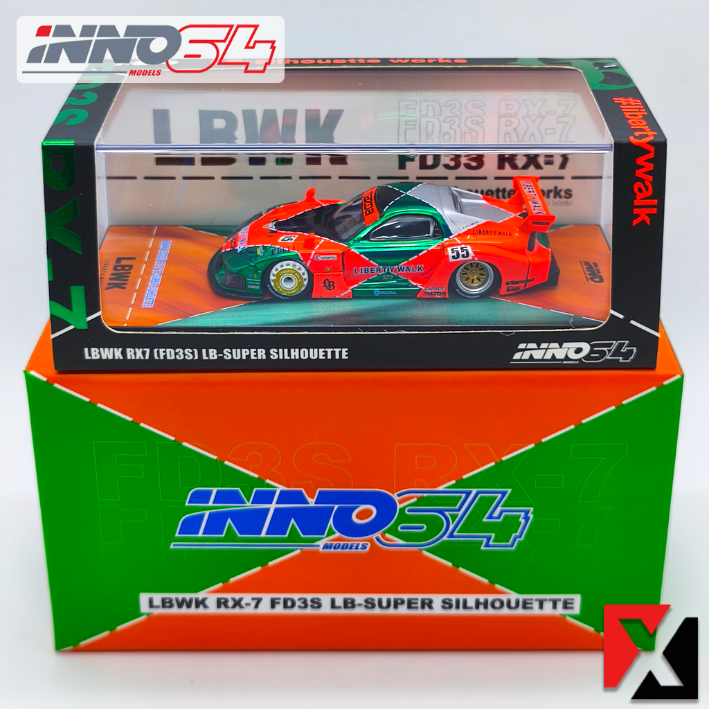 Inno64 LBWK RX-7 FD3S LB-SUPER SILHOUETTE CHASE MALAYSIA DIECAST EXPO ...