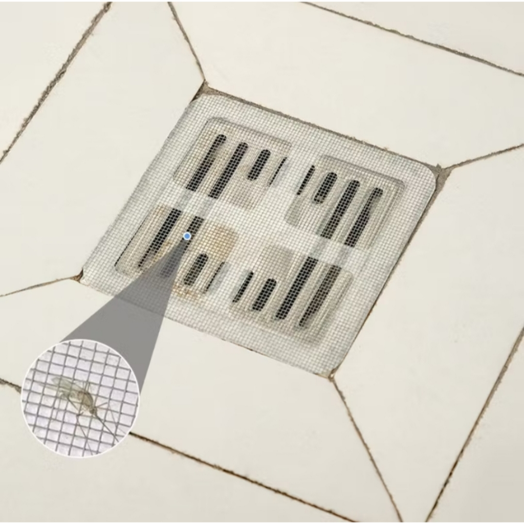 1PCS Jaring Saringan Kamar Mandi Wastafel Tempel Motif Penutup Lubang Penyaring Saluran Air Toilet Anti Nyamuk Kecoa Serbaguna A106 - Gambar 2