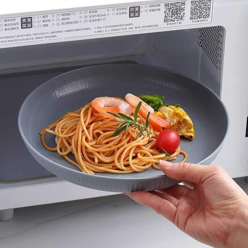 Dreamyhouse Piring Plastik Jerami BPA Free 22cm - Gambar 4