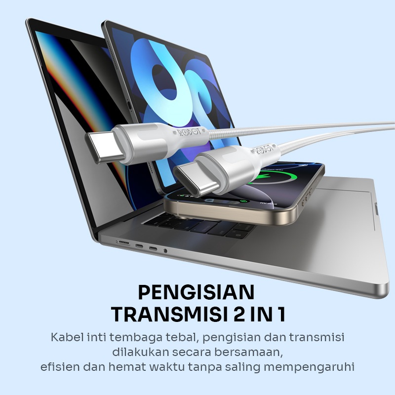 Robot Kabel Fast Charging 60W Anti Kusut 1.2M - Gambar 3