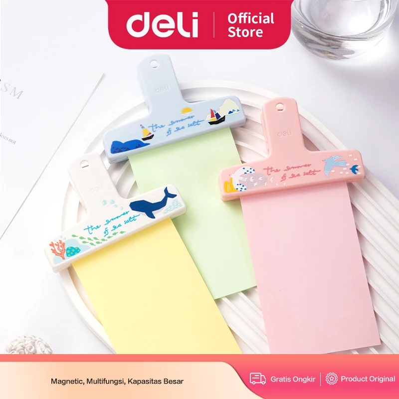 Deli Penjepit Kertas / Clip Magnetik Lucu Multifungsi TP540