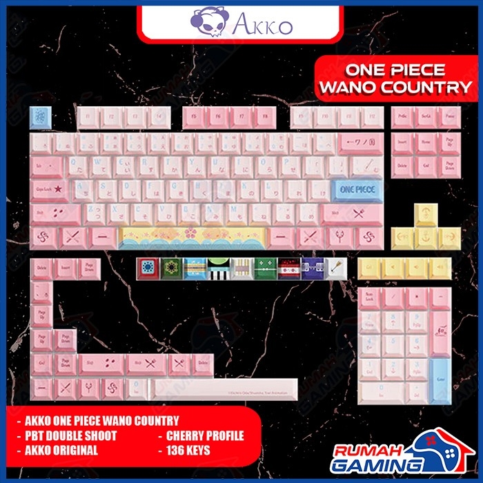 Keycap - KEYCAPS - CHERRY - AKKO ONE PIECE WANNO COUNTRY - PBT KEYCAP ...