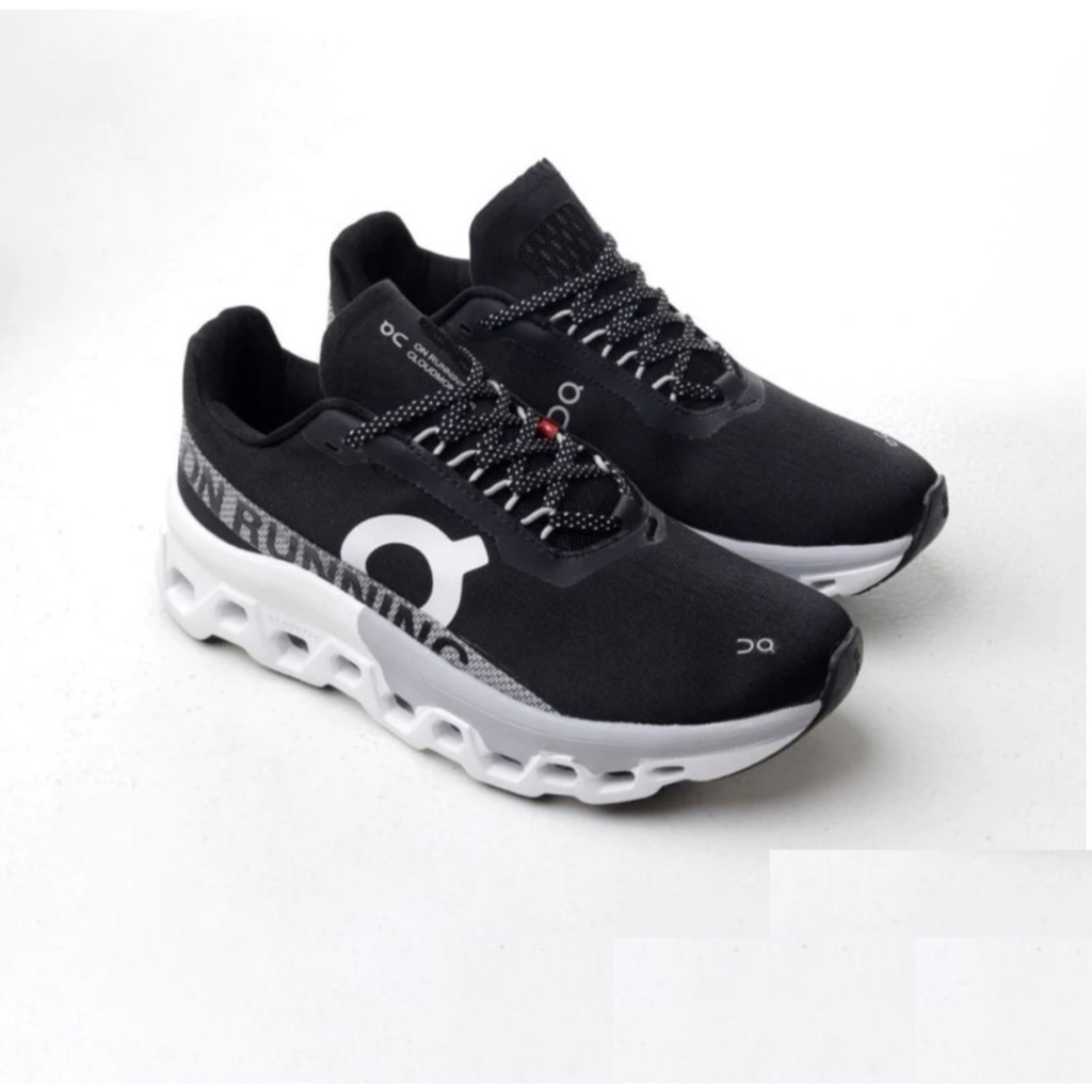 ON CLOUD MONSTER BLACK WHITE Running Shoes Shopee Singapore