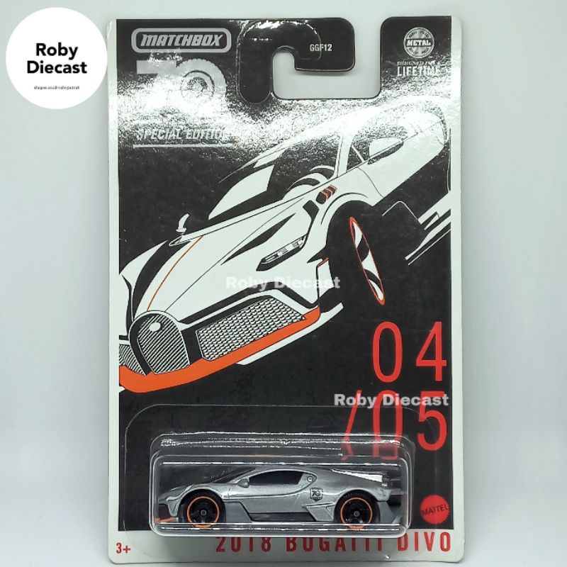 Matchbox Bugatti Divo 70 Years Special Edition | Shopee Singapore