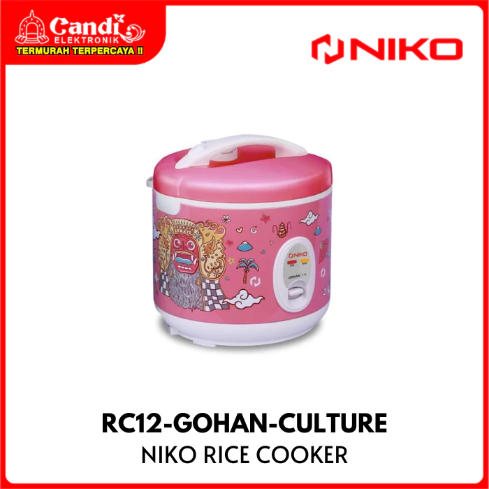 NIKO Rice Cooker Kapasitas 1,2 Liter RC12-GOHAN-CULTURE - Gambar 3