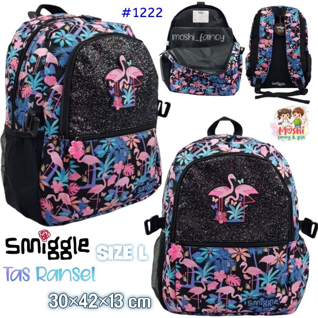 Smiggle Flamingo Bag for Elementary School Girls Elementary School Girl s School Carrying Bag Flaminggo School Backpack Smiggle Junior Pink Shopee Singapore