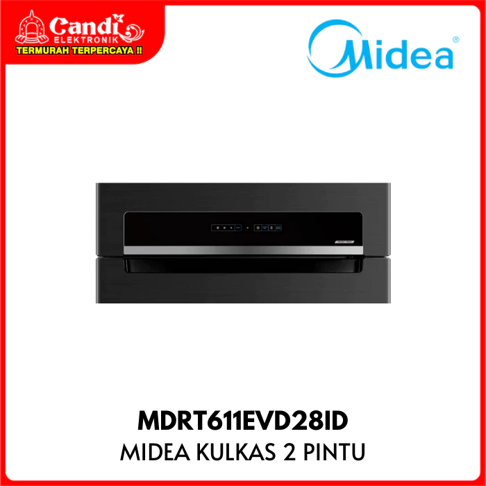 MIDEA Everest Kulkas 2 Pintu Kapasitas 473 Liter Inverter Quattro MDRT 611EVD 28ID MDRT611EVD28ID - Gambar 4