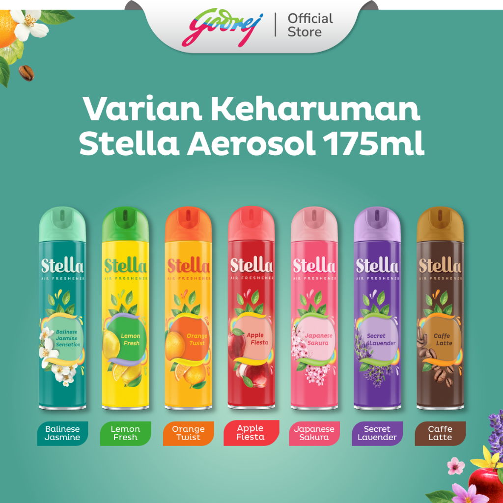 Stella Aerosol Air Freshener Balinese Jasmine Sensation 175ml - Pengharum Ruangan Semprot - Gambar 3