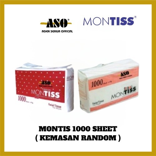 Tisu Tissue MONTISS KILOAN 1000 + 100 sheets 2ply montiss 1100 facial tisu wajah PROMO !!! - Gambar 3