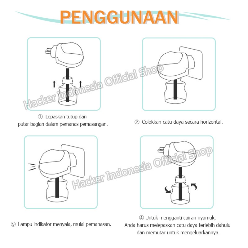 Liquid Refill Obat Nyamuk Elektrik Aroma Orange / Ampuh Usir Nyamuk Semalaman - Gambar 2