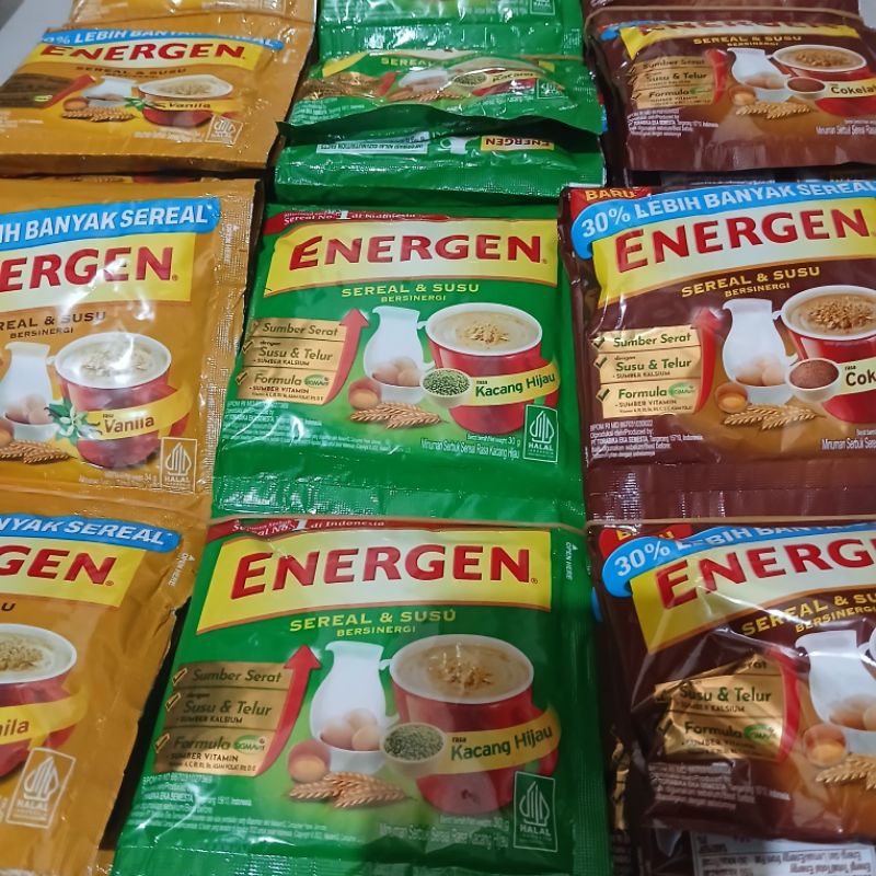 Energen Renceng contains 10 sachets 35gr | Shopee Singapore