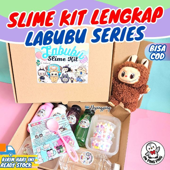 Complete labubu Slime kit Package/labubu Slime/Complete labubu Slime ...