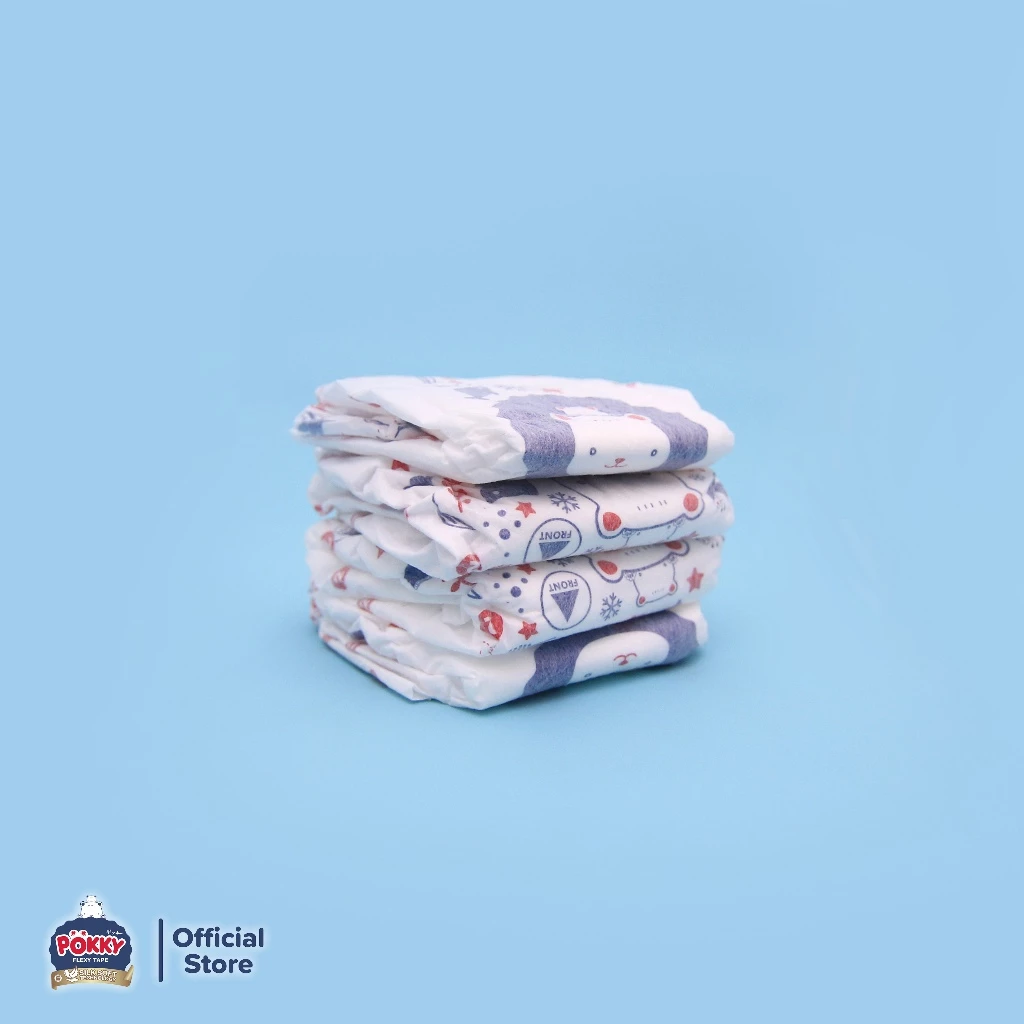 [SPECIAL DESAIN] POPOK PEREKAT POKKY FLEXY TAPE M36+6 / BABY DIAPERS NEW BORN BAYI LAHIR UKURAN M LEMBUT BERKUALITAS - Gambar 4