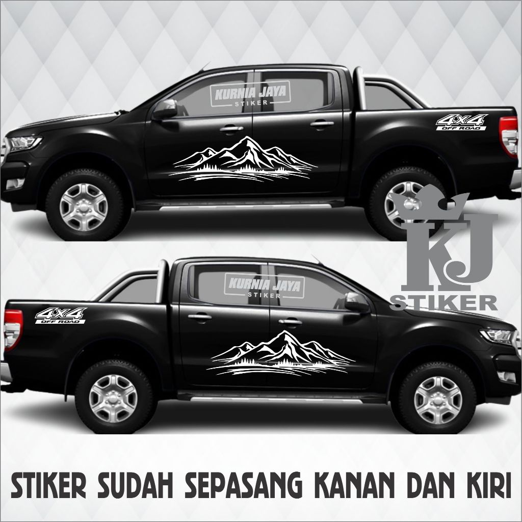 4 X 4 OFF ROAD CAR STRIPINGcutting stiker CODE 02 | Shopee Singapore