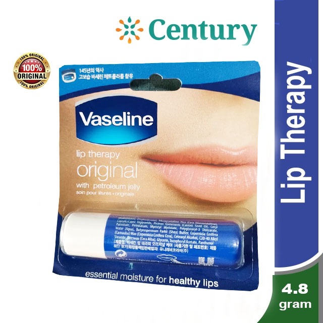 Vaseline Lip Therapy Original Stick 4.8 Gr / Pelembab Bibir / Perawatan Bibir