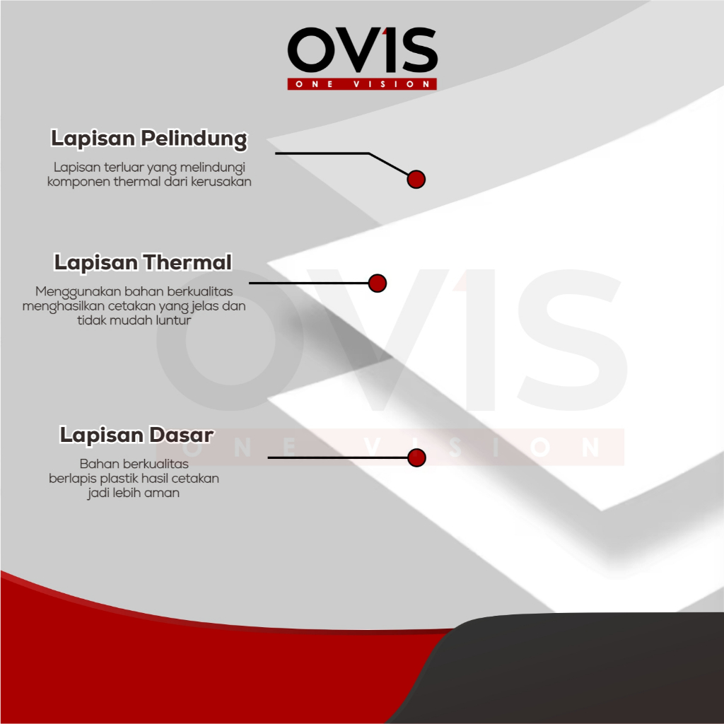 Label Stiker Resi Thermal Direct 100x150 mm OVIS Sticker Paper Kertas A6 10x15 cm Lipat - Gambar 4